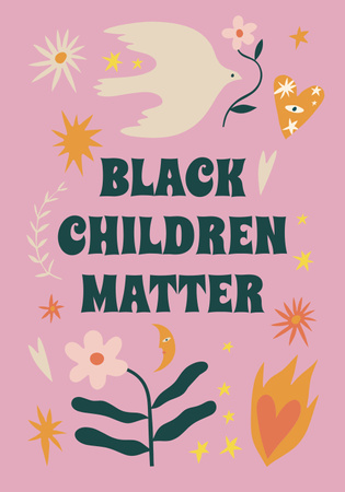 Modèle de visuel Protest against Racism of Children - Poster 28x40in