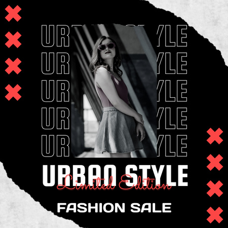 Sale Of Limited Edition Clothes Instagram Design Template
