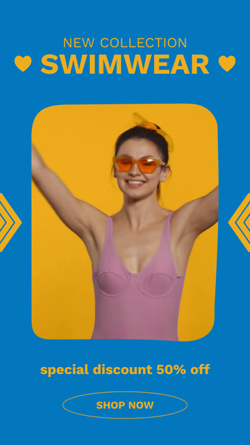 Platilla de diseño New Collection of Swimwear TikTok Video