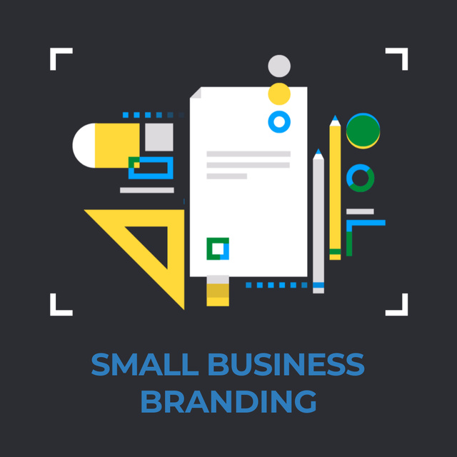 Business file icon Animated Post Modelo de Design