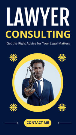 Platilla de diseño Services of Law Business Consulting Instagram Video Story