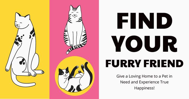 Template di design Furry Friends for Sale Facebook AD
