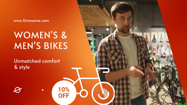 Versatile Bicycles For Everyone Offer At Discounted Rates Full HD video Design Template