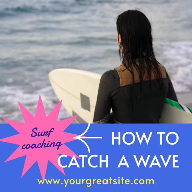 Surf Coaching Offer Animated Post Design Template