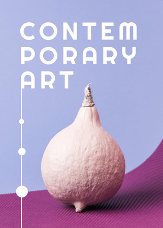 Contemporary Art Exhibition Announcement Flayer Tasarım Şablonu