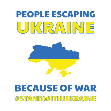 Conscious of Aggression on Ukrainian Territory Instagram Design Template
