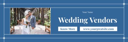 Services of Vendors and Caters at Wedding Email header Design Template
