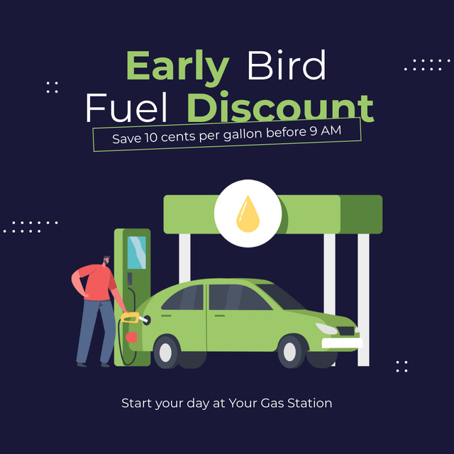 Offer to Save on Fueling Your Car with Best Fuel Instagram tervezősablon