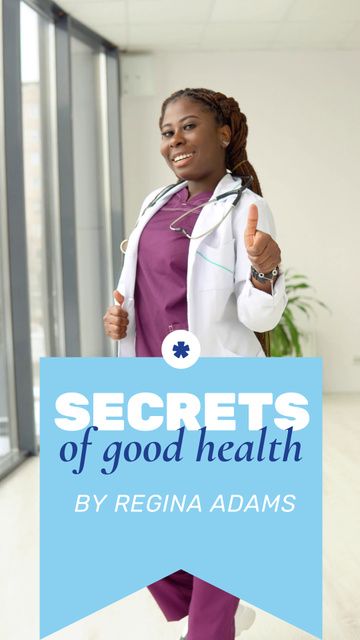 Plantilla de diseño de Secrets of Good Healthy with Friendly Doctor Instagram Video Story 