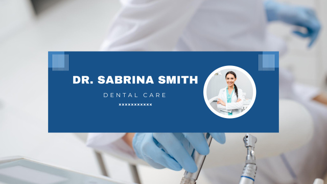 Services of Professional Dentist Youtube Design Template