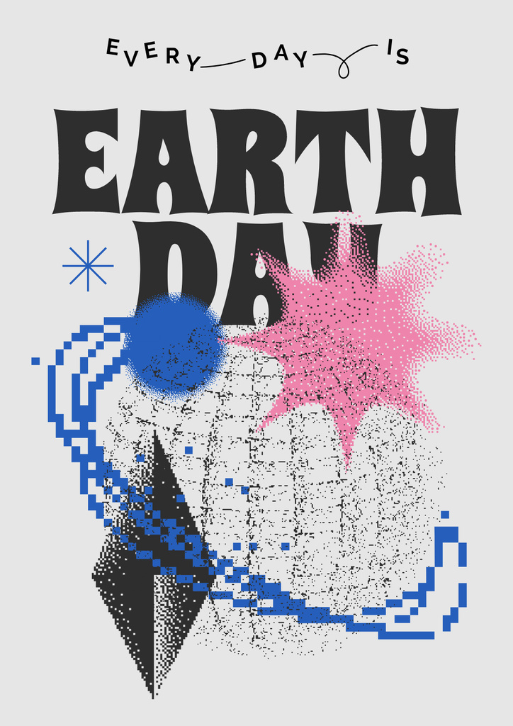 World Earth Day Announcement Poster Tasarım Şablonu