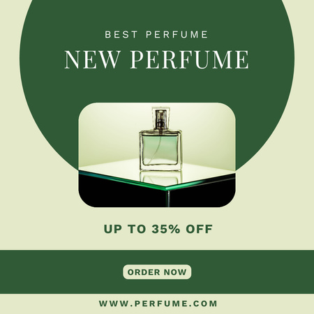 New Perfume Discount Announcement Instagram Design Template