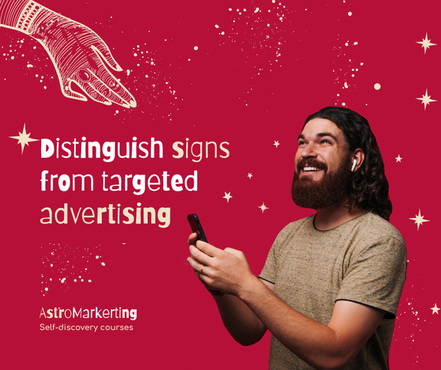 Platilla de diseño Marketing Agency Services Ad with Smiling Guy Facebook