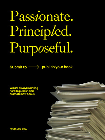 Books Publishing Offer Poster US – шаблон для дизайну