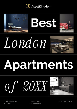 Property Sale Offer in London Poster A3 – шаблон для дизайну