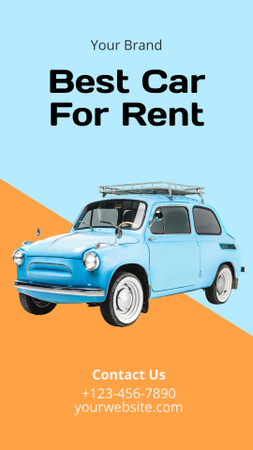 oferta de serviços de aluguer de automóveis Instagram Story Modelo de Design