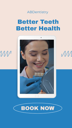 Szablon projektu oferta usług stomatologicznych Instagram Video Story