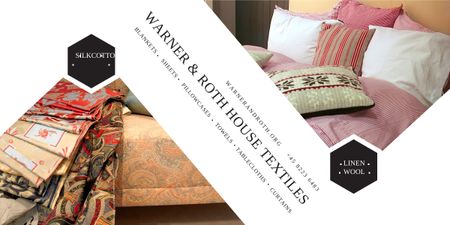 Designvorlage Home Textile Shop Promotion für Image