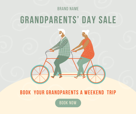 Trip Offer on Grandparents' Day Facebook Design Template