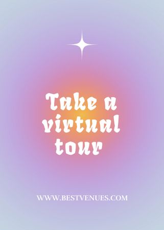 Designvorlage Virtual Tour Offer für Flayer