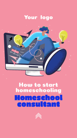 Home Education Consultants Services Announcement Instagram Video Story Design Template