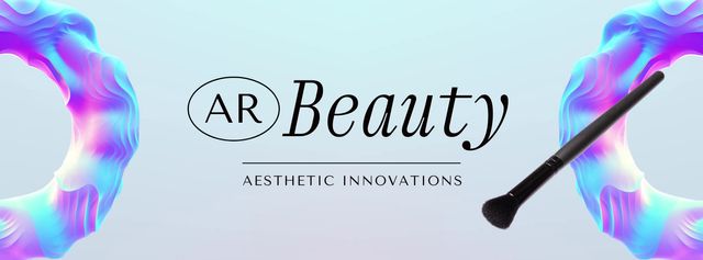 Aesthetic Beauty Application Ad With Innovations Facebook Video cover Design Template