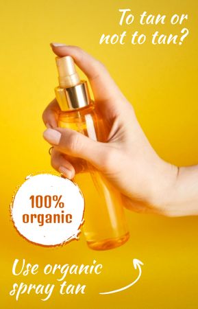 Plantilla de diseño de Organic Spray Tan Ad IGTV Cover 