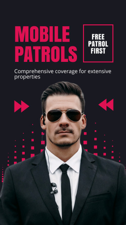 Security Patrols for Business Instagram Story Design Template