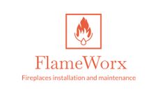Fireplaces Installation and Maintenance on Minimalist White and Orange