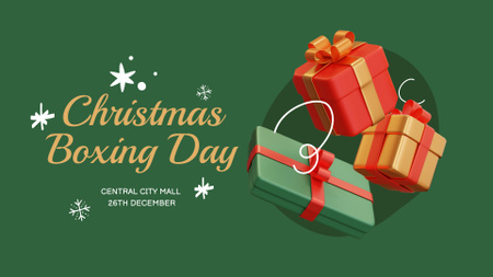 Boxing Day With Cool Prizes FB event cover Design Template