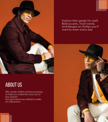 Fashion Ad with Stylish African American Man