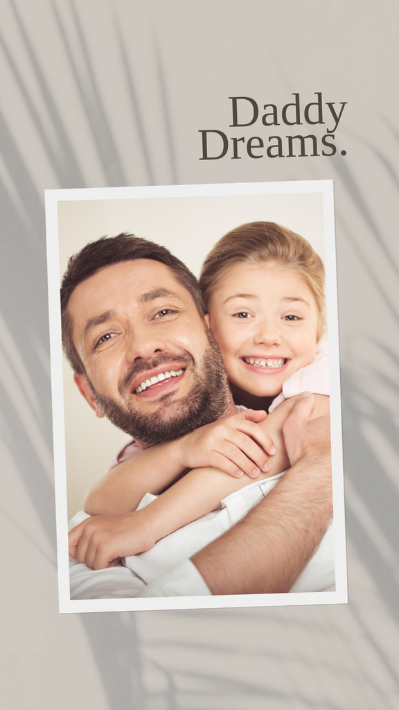 Happy Father holding his Little Son Instagram Story Tasarım Şablonu