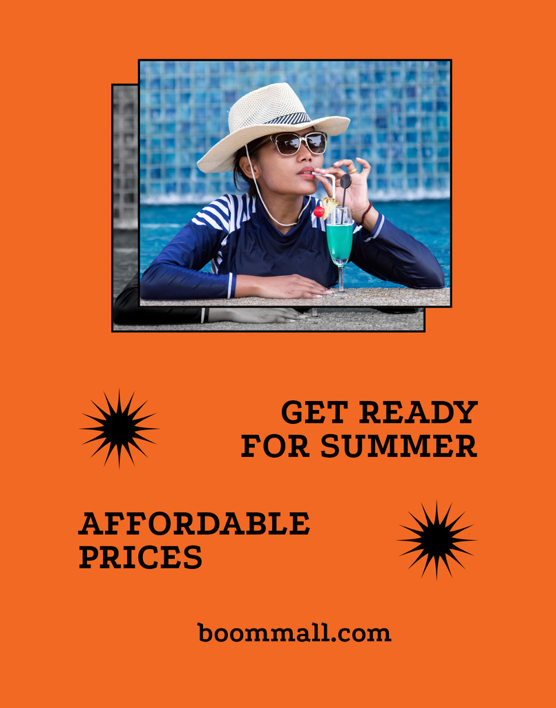 Affordable Price on Fashion Summer Accessories Poster 22x28inデザインテンプレート