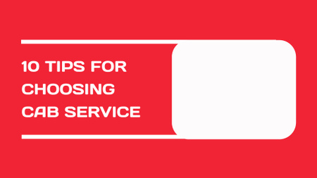 Modèle de visuel Helpful Tips For Choosing Cab Service - YouTube intro