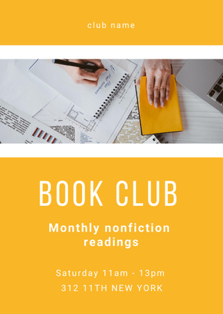 Szablon projektu Book Club Invitation Invitation
