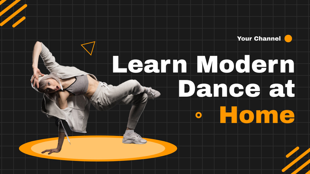 Ontwerpsjabloon van Youtube Thumbnail van Blog Promotion about Learning Modern Dance