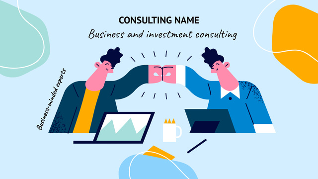 Consulting Firm Advertising Title 1680x945px Design Template