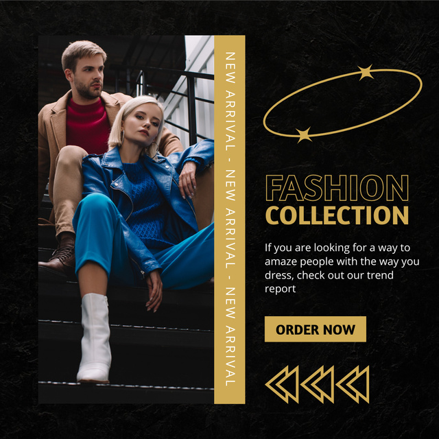 Modèle de visuel Order New Fashion Collection - Instagram