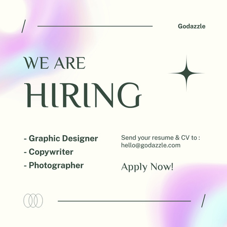 Vacancy Ad for Company Instagram Modelo de Design