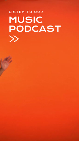Реклама музичного подкасту TikTok Video – шаблон для дизайну