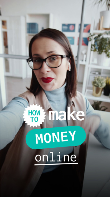 Modèle de visuel Online Making Money Strategy From Expert - TikTok Video