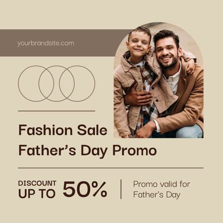 Fashion Sale on Father’s Day Instagram Design Template