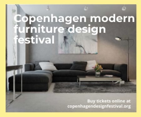 Copenhagen modern furniture design festival Medium Rectangle Modelo de Design