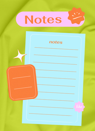 Tailored Daily To-Do List in Light Green Notepad 4x5.5in Design Template