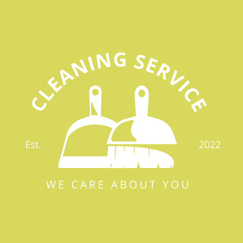Cleaning Services Ad Logo Design Template