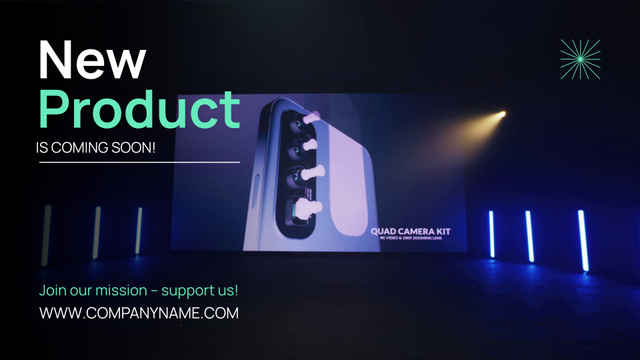 Announcing New Product From Company Full HD video Šablona návrhu