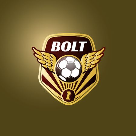 Template di design Football Team Emblem with Ball Logo