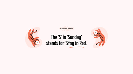 Funny Quote About Sunday Youtube Design Template