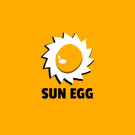 sluneční vejce, design loga Logo Šablona návrhu