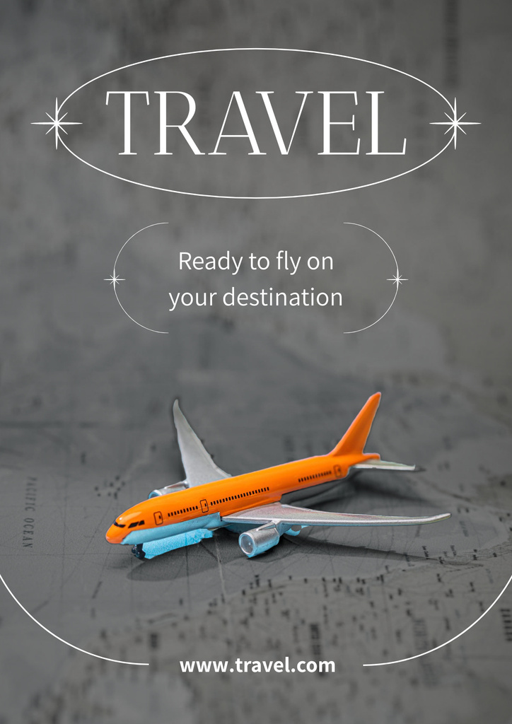 Platilla de diseño flight Travel poster Poster